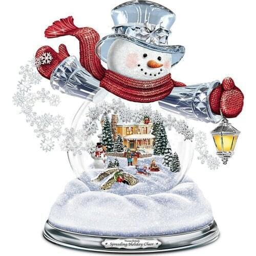 Christmas Tree Rotating Sculpture Train Decorations Paste Window Stickers Santa Claus Christmas Navidad Winter Home Decoration