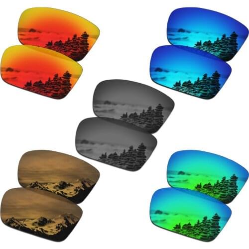 SmartVLT 5 Pairs Polarized Sunglasses Replacement Lenses for Oakley Conductor 6 - 5 Colors