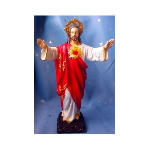 Special Offer # 28 CM # TOP art Roman Catholicism Jesus Christ Home Decor Religious Sacred Decoration art Praying holy statue