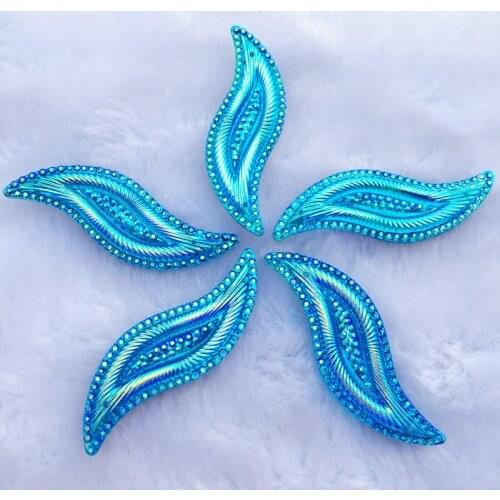 15*47mm S Shapes Gems Sew On Rhinestones Faceted for Handicrafts Clothing Dress Decorations -E085