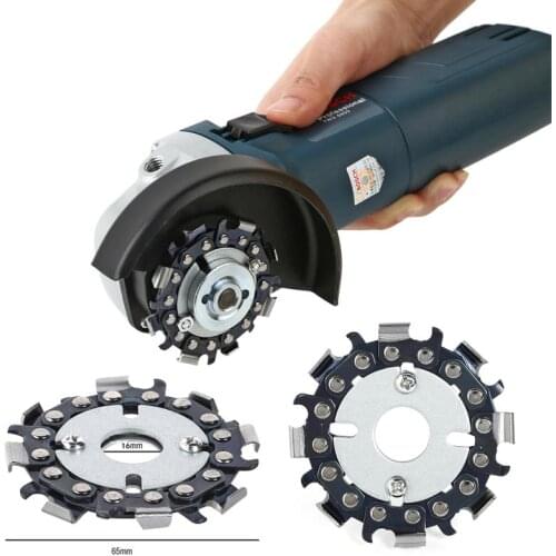 2.5Inch Angle Grinder Disc 8 Tooth Chain Saw Blade for Wood Carving Cutting Tool Multi-Functional Angle Grinding Tool