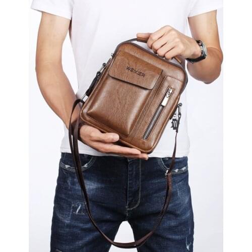 Men Vintage Shoulder bags Retro Zipper Crossbody Bags retro shoulder bag for men trendy vintage high quality#g30