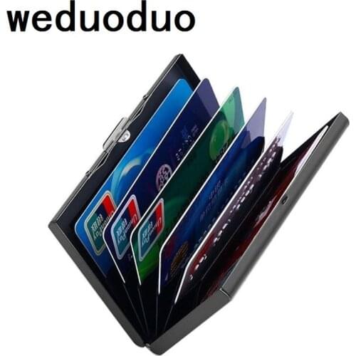 Stainless steel waterproof metal card box card case business ID name credit card namecard holder high quality bank card holder