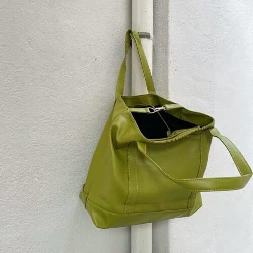 Women Crossbody Bags Pu Large Capacity Bag Green Bag White Shoulder Bag Bolsa Feminina