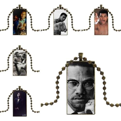 For Women Fashion Necklace Handmade Rectangle Shape Choker Necklace Jewelry Multi Designs 2019 Usa Boxing Star Muhammad Ali