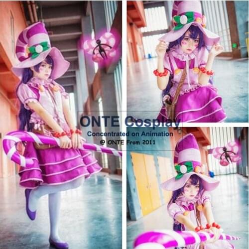 Game LoL Cosplay Women Fancy Party Dress LULU Sugar Witch Uniforms Cosplay Costumes dropshipping