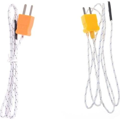 1pcs 1M 92cm Length Wire Temperature Test K-type TP-01 Thermocouple Sensor Probe Tester Line. Use To TM-902C TES-1310 MD-6801