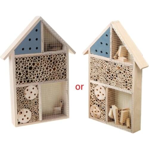 1 Pc Wooden Insect House Hotel Bee Hive Habitat for Ladybugs Ladybirds lacewings