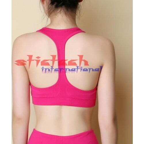 By dhl or ems 100pcs Sexy Woman Yoga Shirts Running Shirts Jogging Sleeveless Racerback Fitness Ladies Sports Bras Push Up Top