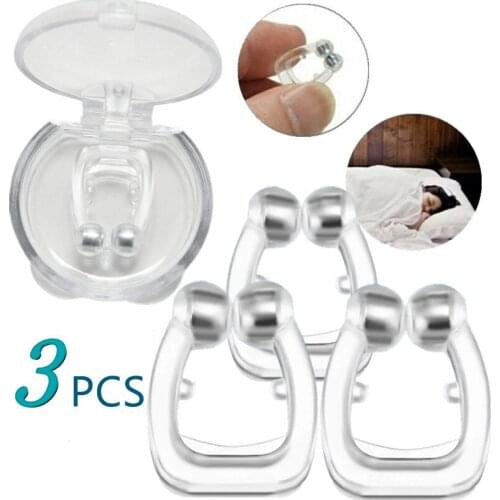 3PCS Snoring Solution Anti Snore Nose Clip Easy Breathe Nose Vents Nasal Dilators For Better Sleep Sleeping Aid Tool