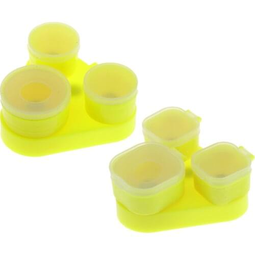 3 in 1 Magnetic Fishing Pull Bait Tray Plate for Water Powder Rice Flour with 1 Detachable Box Case
