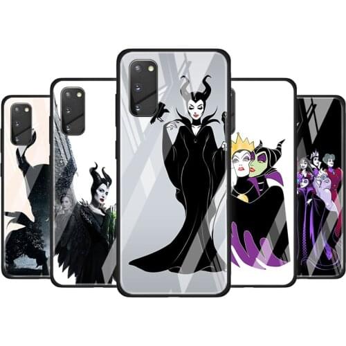 The witch maleficent Tempered Glass Cover For Samsung Galaxy S20 S10 S9 S8 S10E FE Ultra Plus Lite Phone Case