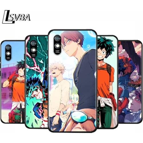 Boku No Hero Academia Anti-Fall Phone Case For Xiaomi Redmi 10X 9C 9A 9 GO K20 8A 8 7A 7 S2 6A Pro 5G Black Cover