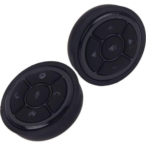 Black Universal Wireless Car Steering Wheel Button Key Remote Control for Stereo DVD GPS With Night Light