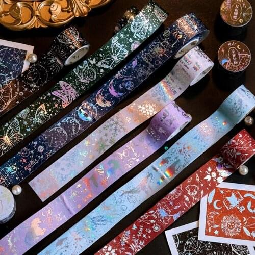 Universe Planet Moon Star Decorative Paper Tapes Starry Washi Tape Great For Arts And Diy Crafts Scrapbooking Planner Tape