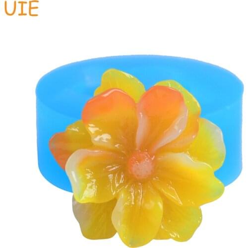 HYL236U 25.7mm Violet Mold - Flower Silicone Mold Sugarcraft, Cupcake Topper Fondant, Handmade Cookie, Jewellery DIY, Resin Mold