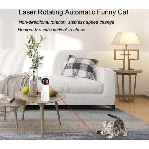 Cat Toy Laser Automatic Interactive Smart Teasing Pet Funny Handheld Toy Multi-Angle Exercise Training Entertaining Toys for Cat