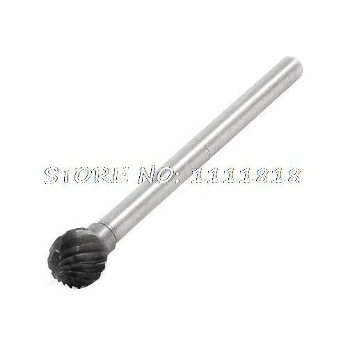 Tungsten Carbide 15/64" Dia Round Ball Head Rotary File Burr Tool 42mm Length