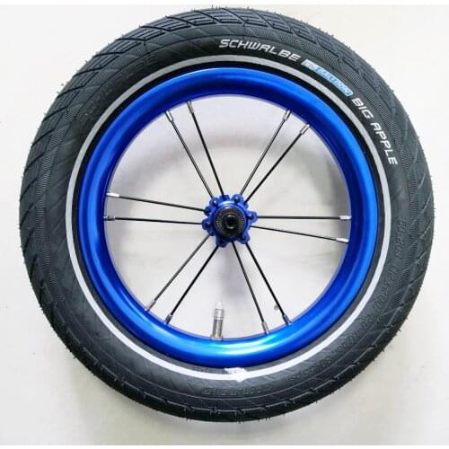COCKSCOMB 12 inch Kids Bike Wheel Child Wheels for 85mm 95mm Balance Bicycle with inner Tube Tire Type Colorful 12" Children