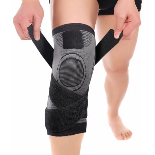 Pressurized Fitness Running Cycling Bandage Knee Support Braces Elastic Nylon Sports Compression Pad Sleeve