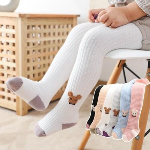 Kid Leggings for Girls Autumn Cotton Infant Baby Toddler Newborn Boys Solid Casual Children 0-6T Winter Warm Pantyhose