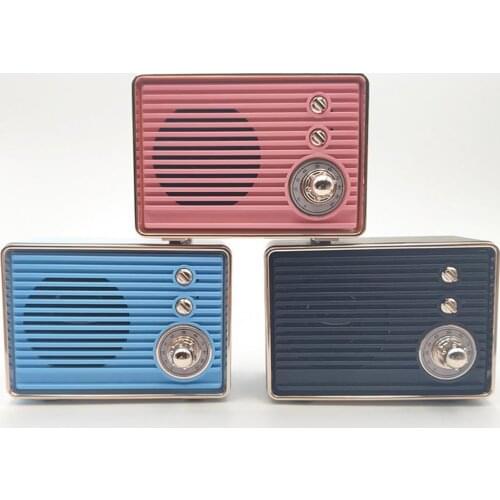 M10 Speaker Bluetooth 4.2 Rechargeable Vintage Wireless Sound Box for Home