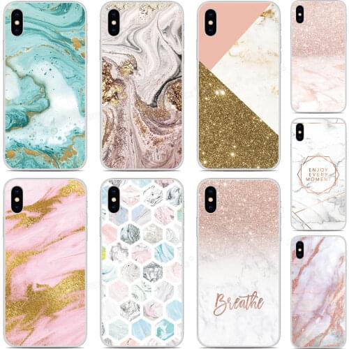 Fundas Printed Marble Design Phone Case For Alcatel 1 1S 3C 1C 1X 1V 3 3L 3V 3X 2019 1A 1B 1SE 2020 Soft Silicone Back Cover