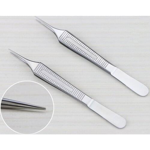 New cosmetic plastic tweezers Edison tweezers Double eyelid fat toothed tweezers Big belly platform tweezers Free shipping