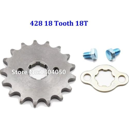 428 18 Tooth 18T Front Counter Engine Sprocket Gear Pit bike 110cc 125cc SDG SSR