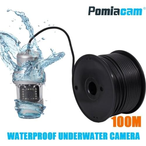 F08S 100M cable with camera Underwater camera video waterproof 360 Underwater detection camera for well / lake detection