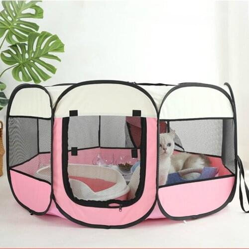 Portable Pet Dog House Playpen Bed Tent For Dogs Crate Foldable Puppy Dog Enclosure Cage Waterproof For Dog House Nest Kennel