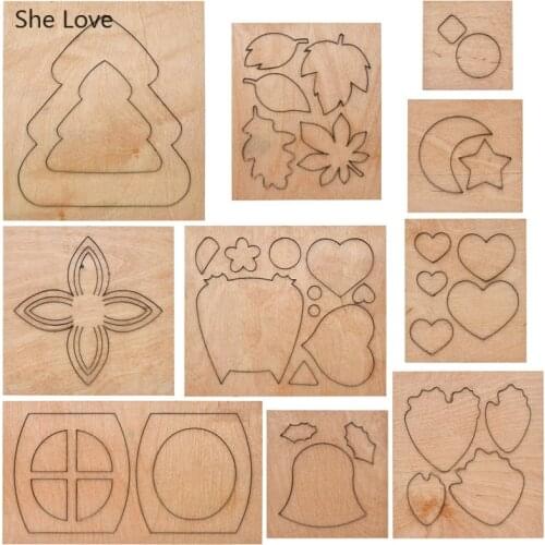 Chzimade Star Moon Leaf Shaped Wooden Leather Cutting Dies Mold 2020 Dies Cutter Mould Diy Leather Blade Punching Handmade Tools
