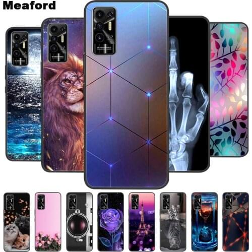 For Tecno Pova 2 Case Pova2 Shockproof Soft silicone TPU Back Cover For Tecno Pova 2 Phone Cases Pova2 2021 Case Cute Cartoon