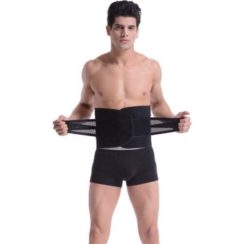 Adjustable Medical Therapy Waist Belt Lumbar Support Back Support Brace Double Banded Posture Corrector Men Women Pain Relief