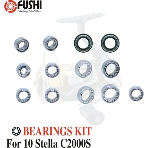 Fishing Reel Stainless Steel Ball Bearings Kit For Shimano 10 Stella C2000S / 02788 Spinning reels Bearing Kits