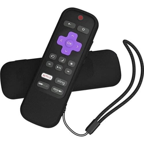 SIKAI Silicone Case Cover for Roku Voice Remote RCAL7R Shockproof Protective Skin for Sharp Roku TV Voice Remote with Power