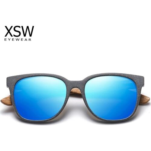 XSW Polarized Wooden Straw Sunglasses Can Be Decomposed Natural Material Sunglasses Men Women Driver Shades Male Vintage