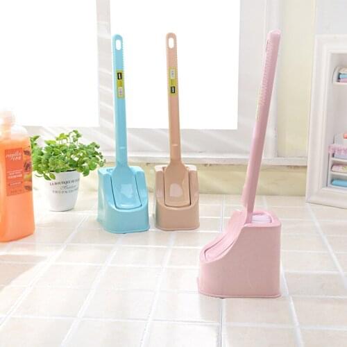 Creative Toilet Brush Set with Thick Brush Head and Extended Handle Multi-Use Hangable Cleaning Brushes Bathroom Cleaning Tools