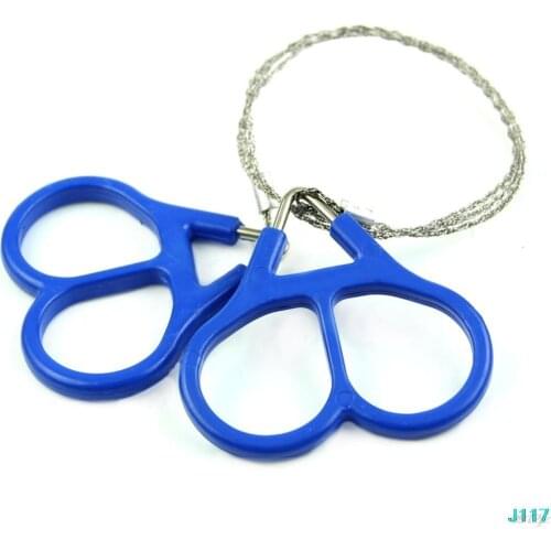 Outdoor Scroll Steel Wire Saw Emergency Travel Camping Hiking Survival Tool New Drop ship