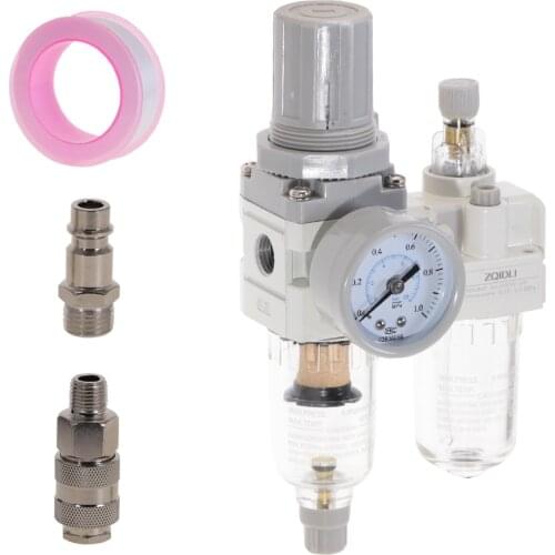 Air Compressor Air Filter Regulator Oil Water Separator Trap Filter Regulator Valve Automatic Drain AC2010-02 SMC Type