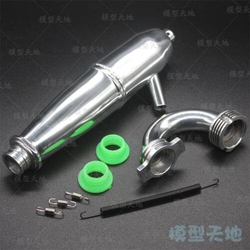 1/8 Aluminum Upgrade Side Exhaust Joint Tubing Exhaust Pipe 081009 BQ004 HSP Nitro RC Car Buggy Truck 21/26/28 Mmethanol Engine
