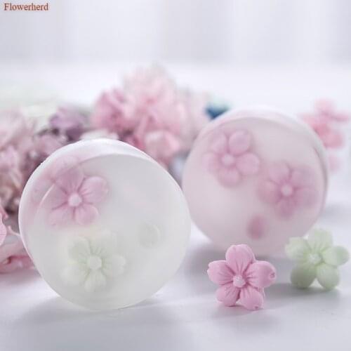 3d Flower Silicone Mold Handmade Cherry Blossoms Soap Silicone Molds DIY Fondant Cake Decorating Tools Chocolate Bisacuit Mold