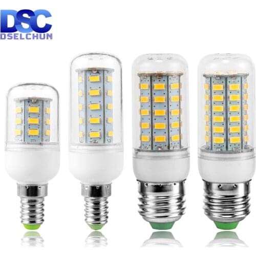 LED Bulb E27 E14 Corn Bulb 24 36 48 56 69 72LEDs SMD5730 220V LED Lamp Chandelier Candle LED Light For Home Decoration Lamps
