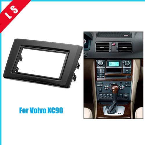 2Din Car Radio Fascia for 2004-2013 Volvo XC90 DVD Panel Trim Dash Audio Fitting Adaptor Auto Stereo Radio Installation,2 din