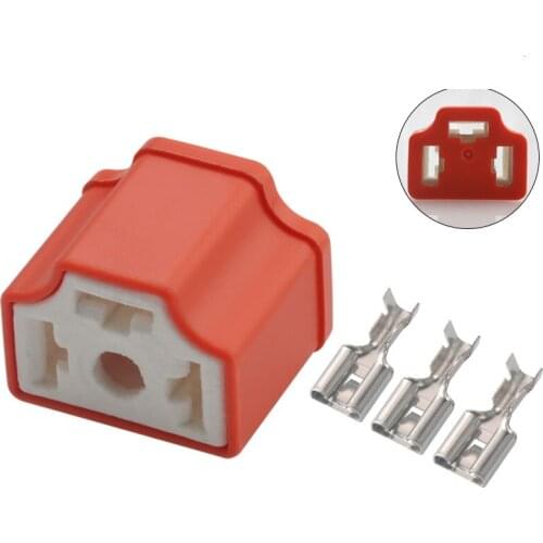 Free shipping 200 sets 3Pin 7.8mm H4-2A ceramic bulb socket Car connector,H4 Auto lamp holder plug 7.8mm lamp plug for Audi VW