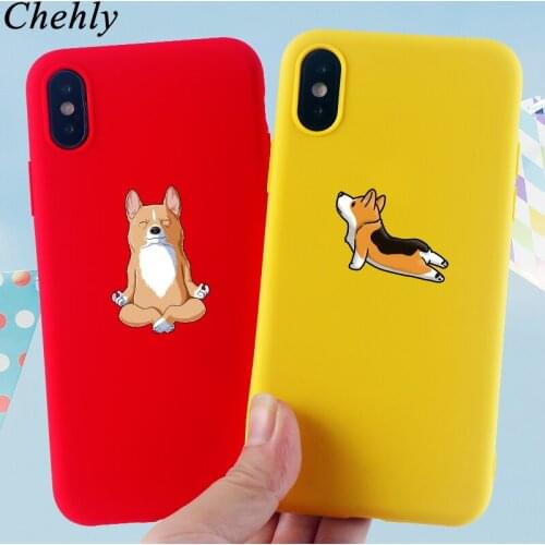 Corgi Phone Case for IPhone 6s 7 8 11 12 Mini Plus Pro X XS MAX XR Panda Cases Soft Silicone Fitted TPU back Cover Accessories