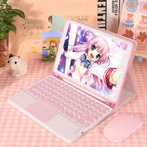 Arabic Russian Turkish Keyboard Case for iPad 10.2 7 7th 8 8th Generation 2019 2020 Cover Wireless Detachable Korean Keyboard