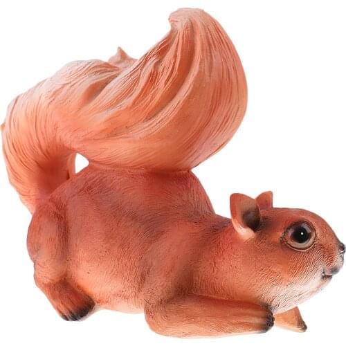Decorative Resin Squirrel Model Sculpture for Home Garden Backyard Decor Art