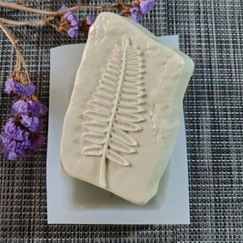 HC0122 PRZY Fern Leaf Silicone Mold Leaves Soap Mould Handmade Soap Making Molds Candle Silicone Mold Resin Clay Mold