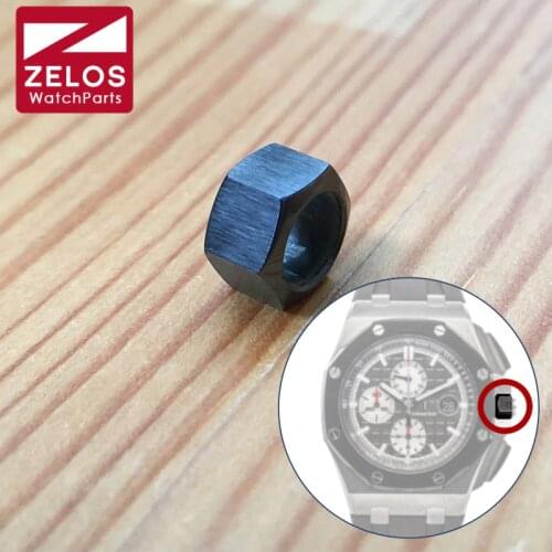 Ceramics crown cover cap for AP ROO 44mm panda automatic watch 26400